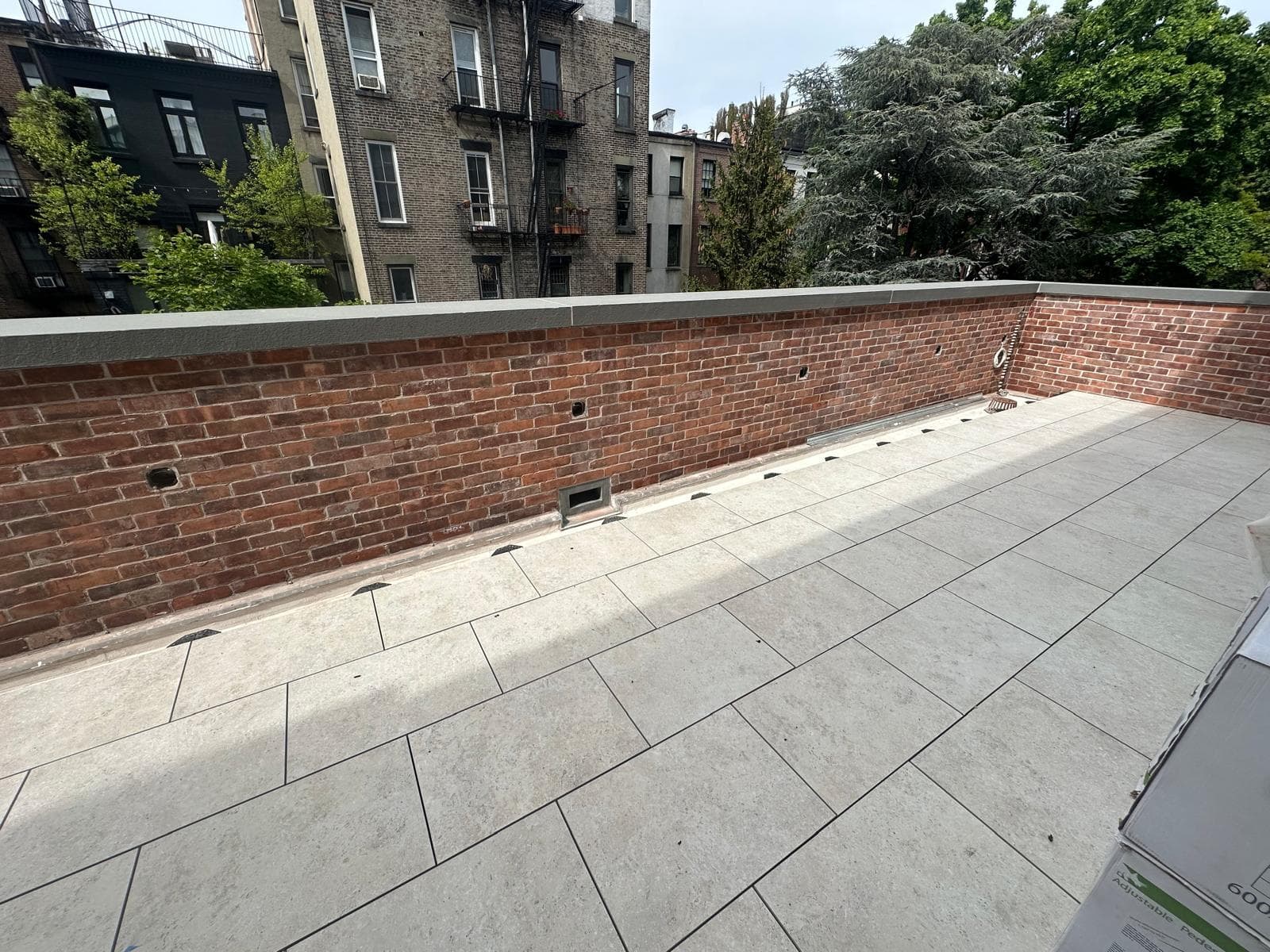 Terrace — natural stone installation example