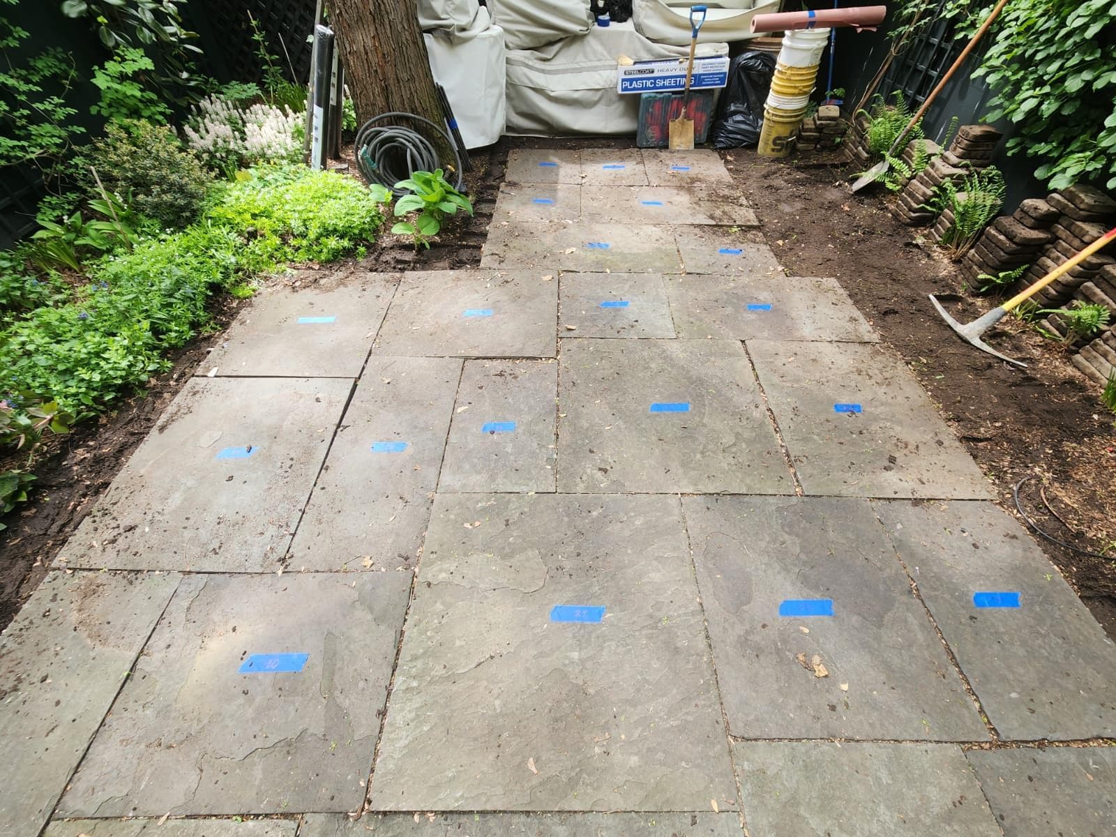 Walkway — natural stone installation example
